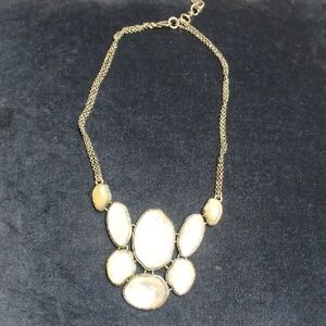 Elegant Silver and White Necklace